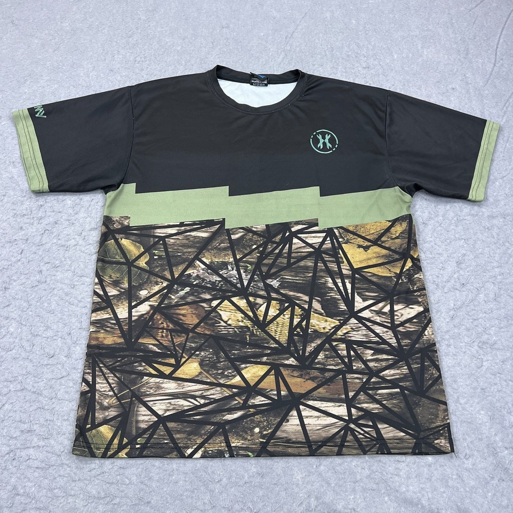 HK Army Shirt Men's XXL Black/Camo‎ Army Bolt Fri Fit Short Sleeve Paintball Tee